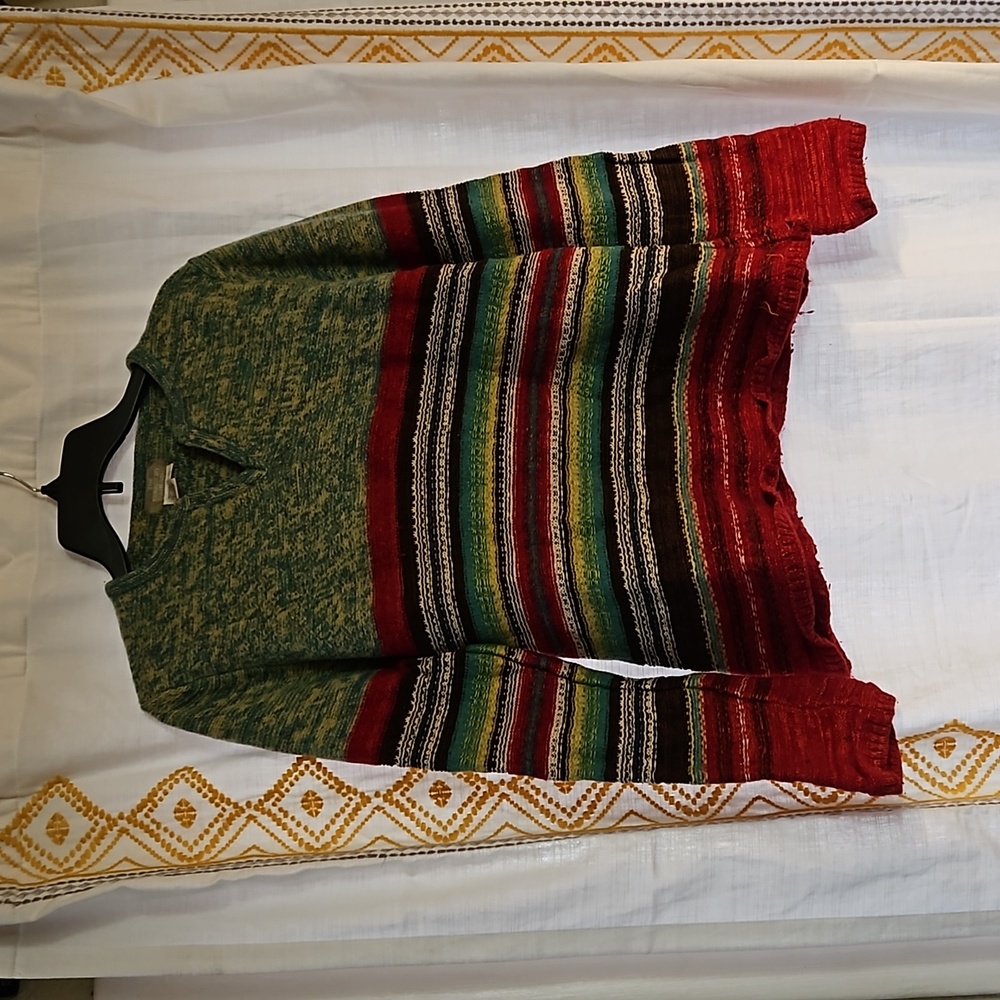 Women's XL Wool blend multicolored sweater